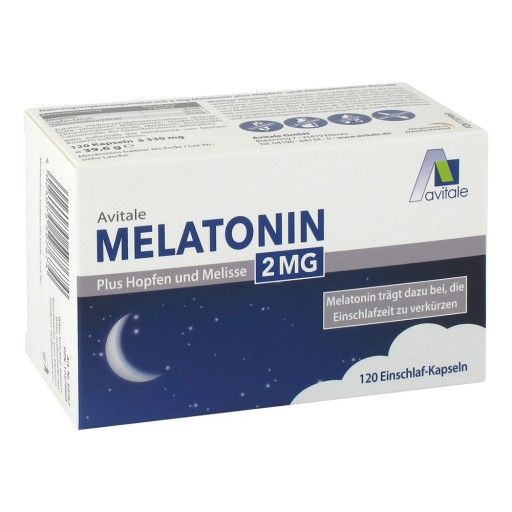 MELATONIN 2 mg plus Hopfen und Melisse Kapseln